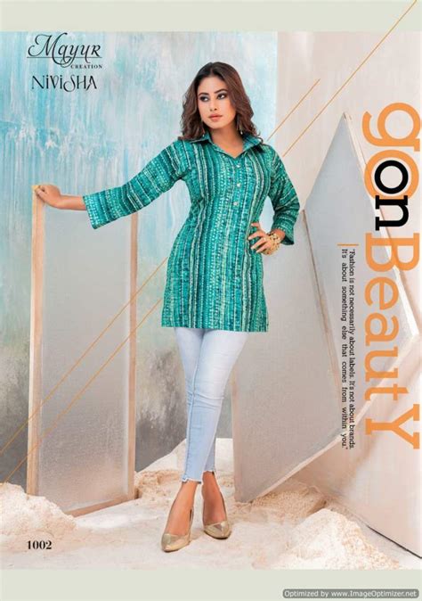 Mayur Nivisha Vol 1 Heavy Rayon Tunic Top Collection