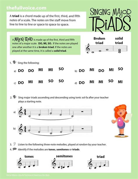 FVM | Vocal Warm-Ups and Technical Exercises for Kids! (PDF)