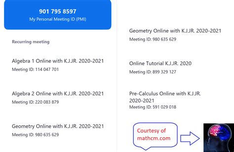 Zoom Math Class 的图像结果