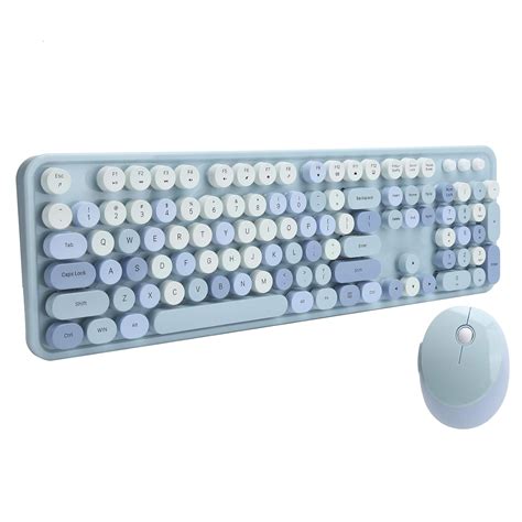 104‑Key Keyboard, 5‑Key Mouse Membrane Keyboard Multimedia Buttons ...
