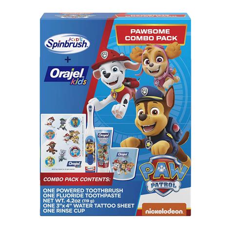 Spinbrush Paw Patrol Kids Gift Set, Battery Powered India | Ubuy