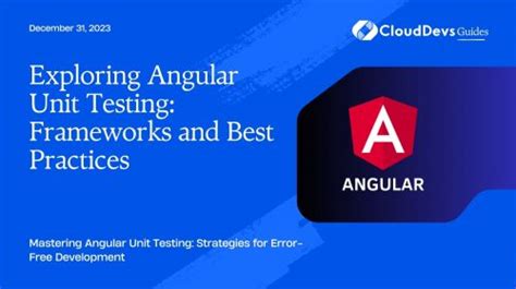 Unit Testing in Angular 的图像结果