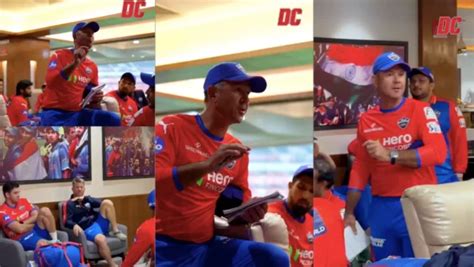 WATCH: Delhi Capitals coach Ricky Ponting gives an animated dressing ...