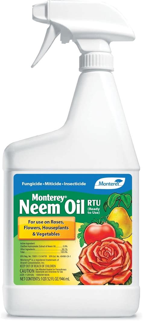 Monterey Neem Oil Insecticide, Miticide, Fungicide - India | Ubuy