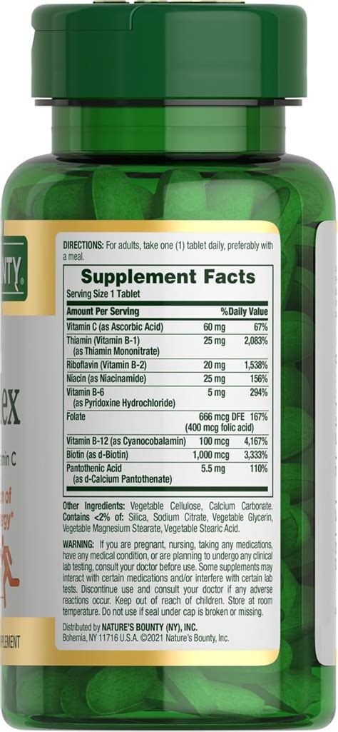 Nature'sBounty Nature's Bounty Super B Complex Vitamins with India | Ubuy