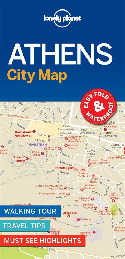 Athens City Map - lonely Planet Online Shop