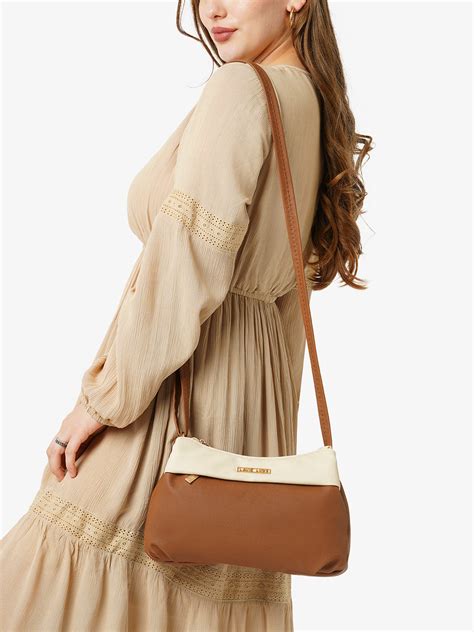 Lavie Luxe Rose Tan Medium Women's 3 Compartment sling – Lavie World