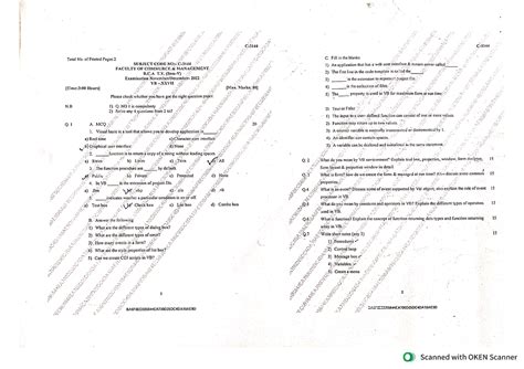 B.C.A. T.Y. Sem V Nov Dec 2022 VB- Xxvii - 54534 BSC in Arts Triology ...