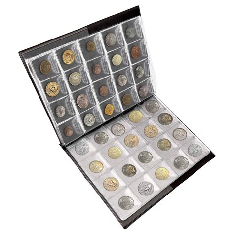 Mahogany Life 200 Large Pockets Coin Album for Collection (Large) - Big ...