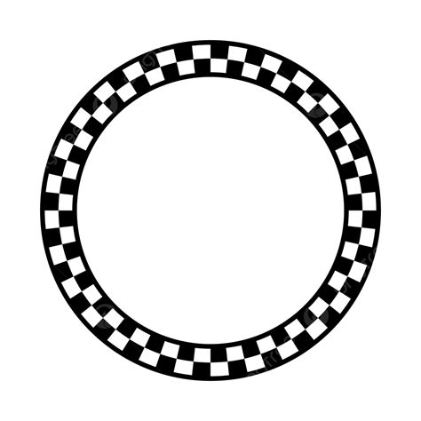 الحدود الدائرية مع نمط متقلب ناقلات الفن, المربعات بالتناوب بالأبيض ...