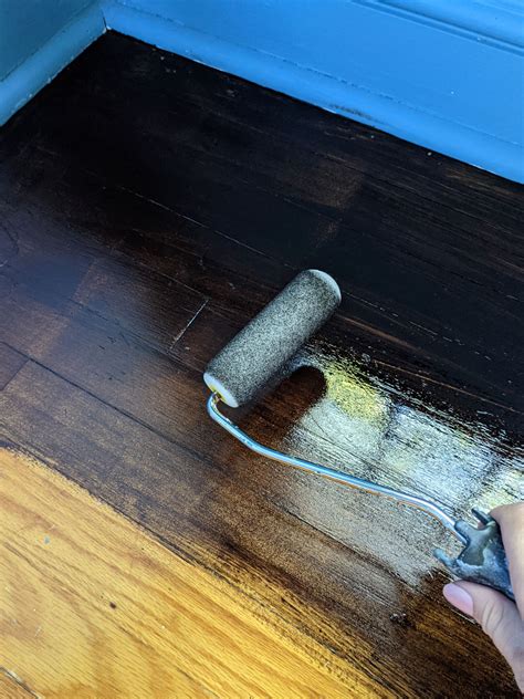 How to refresh wood floors using gel stain for a simple and budget ...