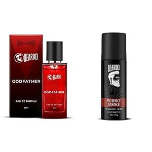 Buy Beardo Fragrance Combo | Whiskey Smoke Body Spray 120ml & GodFather ...