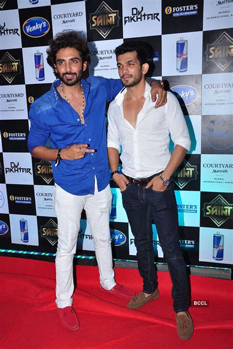 Indraneil Sengupta and Barkha Bisht Sengupta during a party hosted by ...
