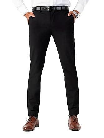 The Pant Project Luxury Pv Lycra Stretchable Black Formal Pants For Men ...