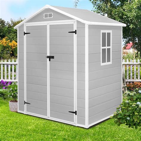 Sheds & Outdoor Storage, 6FT Outdoor Storage Shed with Floor ...