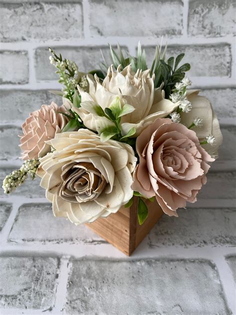 Custom Sola Wood Flower Arrangement Wooden Flowers Wedding - Etsy