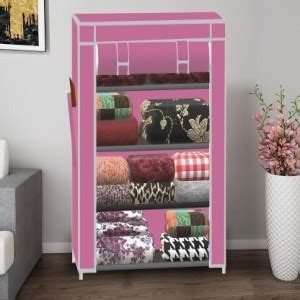 Furnbolo 4 Shelf Plastic PVC Collapsible Wardrobe Price in India - Buy ...