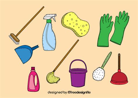 Image result for Cleaning Tools Drawing