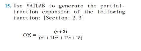 Image result for Long Partial Fractions MATLAB