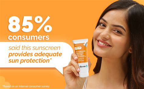 The Derma Co 1% Hyaluronic Sunscreen Aqua Gel SPF 50 PA++++ I For Oily ...