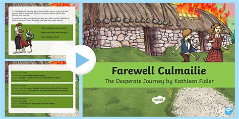 Farewell Culmailie Poetry Writing Activity PowerPoint-Scottish