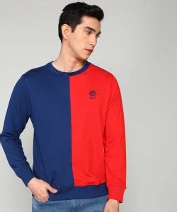 U.S. POLO ASSN. Full Sleeve Color Block Men Sweatshirt - Buy U.S. POLO ...