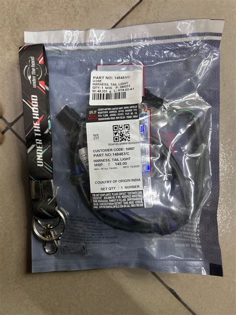 148483/C Tail Light Harness – Interceptor 650 / Continental GT 650 ...