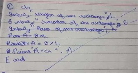 WRITE A PROGRAM IN QBASIC TO STORE THE LENGTH AND BREADTH OF A ...