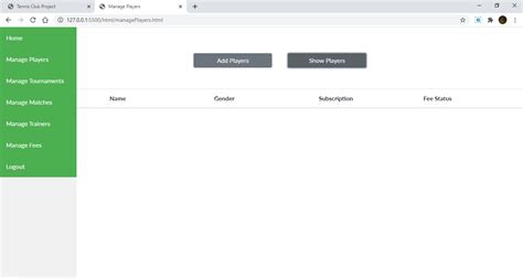 JavaScript Table Display 的图像结果
