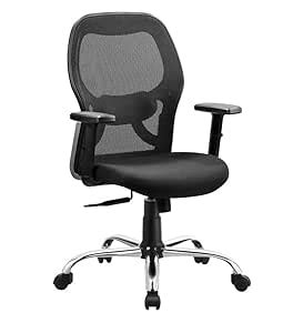 SHEETAL OFFICE FURNITURES Matrix Black & Nylon Base Chair | 2 Years of ...