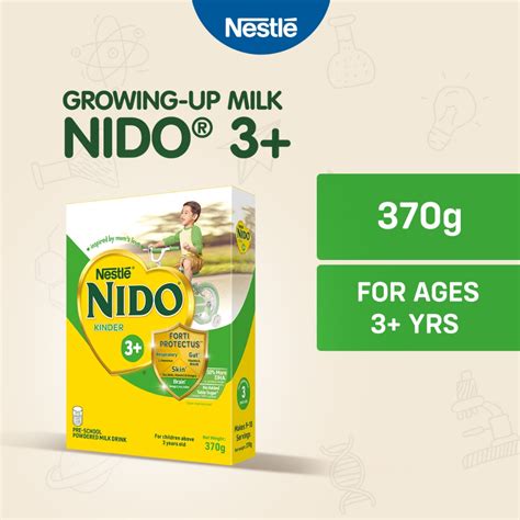 NIDO 3+ Powdered Milk Drink For Pre-Schoolers Above 3 Years Old 370g ...