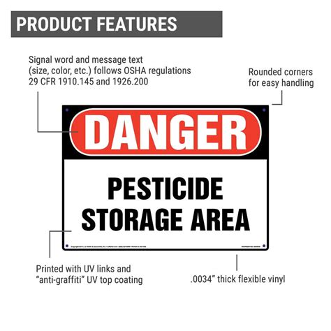 Buy Danger: Pesticide Storage Area Sign - J. J. Keller & Associates ...