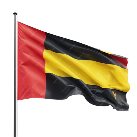Belgium Black Yellow Red flag illustration | Premium AI-generated image