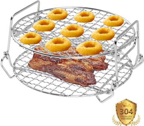 SHUOMAO Air Fryer Rack for Tower T17021,304 Stainless Steel Double ...