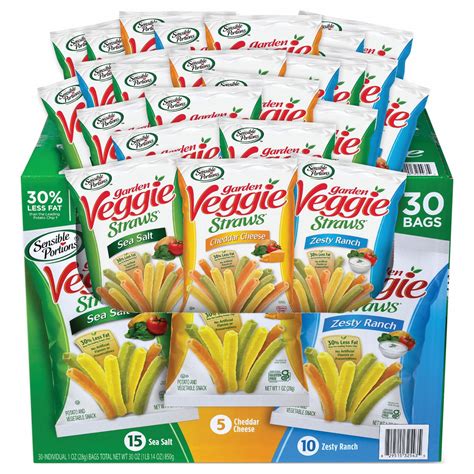 SENSIBLE PORTIONS., Cheddar Cheese/Sea Salt/Zesty Ranch, 1 oz Item Size ...