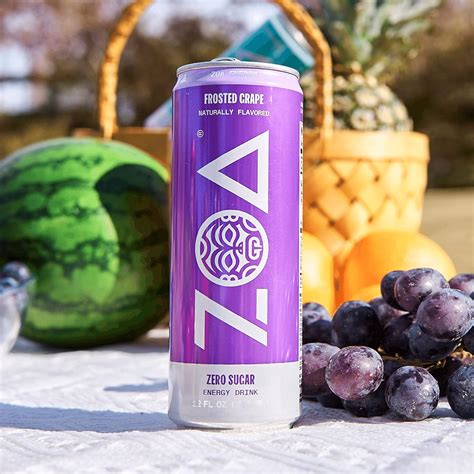 Buy ZOA Zero Sugar Energy Drink, Frosted Grape, 12 Ounce (Pack of 12 ...