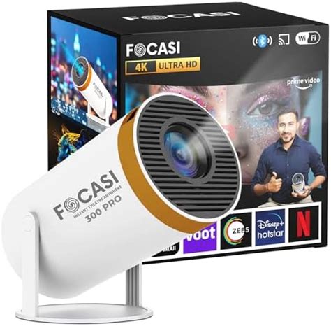 FOCASI Projector for Home HY300 PRO Portable HD Android WiFi Bluetooth ...