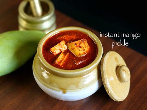 mango pickle recipe | aam ka achar | instant mango pickle recipe