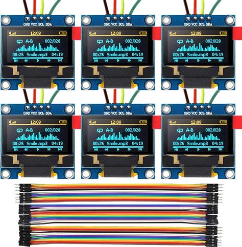 ALAMSCN 6PCS 0.96'' I2C OLED Display Module I2C IIC Serial India | Ubuy