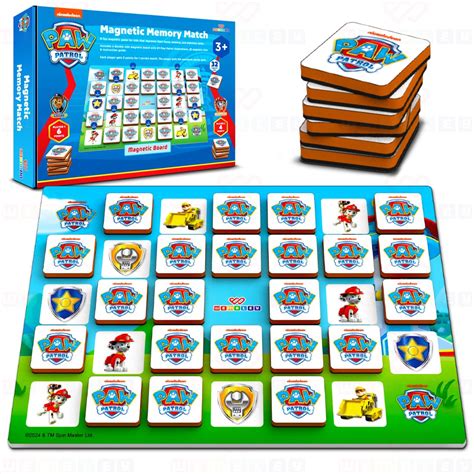 Wembley Paw Patrol Magnetic Memory Match Game for Kids Family Fun ...