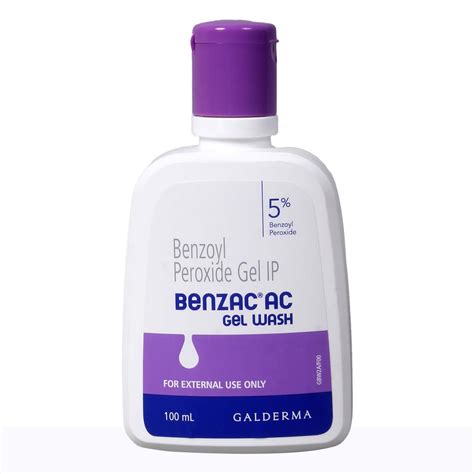 Benzac Ac 5% - Bottle of 100ml Gel Wash : Amazon.in: Health & Personal Care