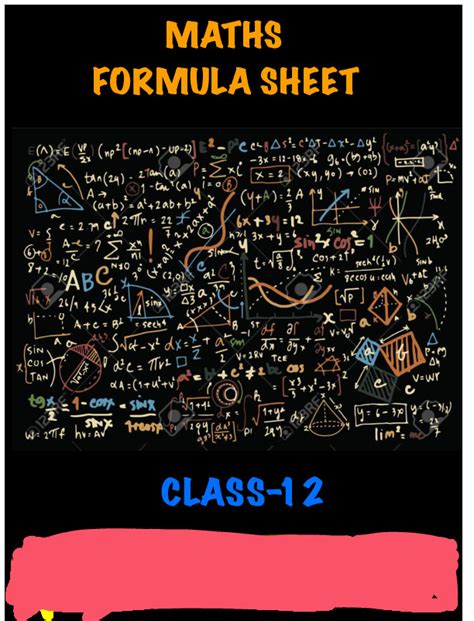 Image result for Class 12 Maths All Formulas PDF