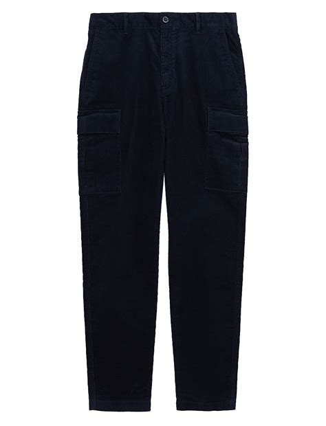 Buy Tapered Fit Corduroy Cargo Trousers at Marks & Spencer