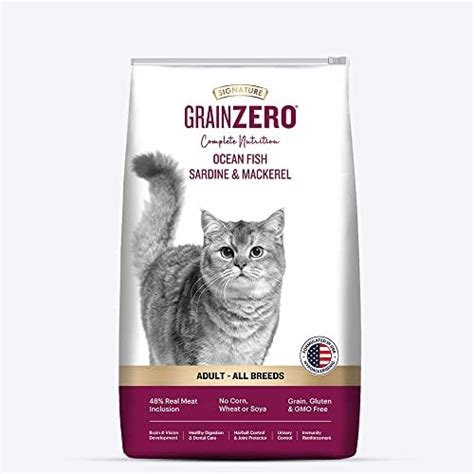 Grain Zero Signature Adult Ocean Fish,Sardine and Mackerel Dry Cat Food ...