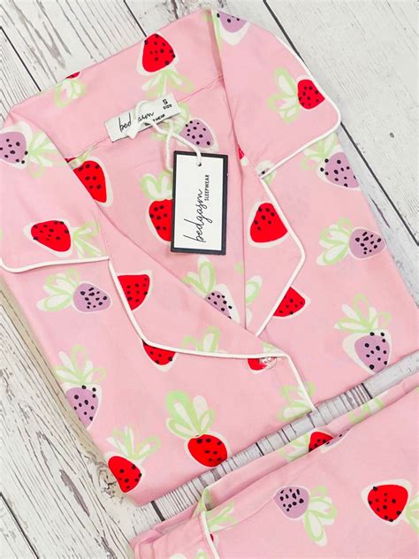 Strawberries Nightwear Set – Bedgasm sleepwear