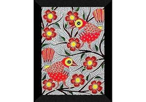 SAF paintings Madhubani Art Black frame painting for Wall Decoration SA ...