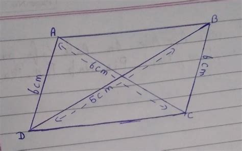 Construct a parallelogram was one of the sides is 4 cm and its two ...