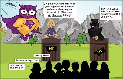 Image result for Personal Attack Fallacy Example in Comics