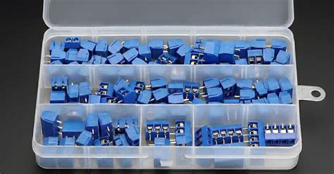 5.08mm PCB Screw Terminal Block Connector Assortment Kit - 2, 3 & 4 Pin ...