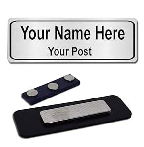 KlowAge 6 Pics Custom Engraved Magnetic Name Tag Badges– Personalized ...